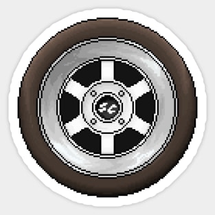 Pixelart Wheel Sticker